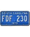 Americká SPZ South Carolina 1973 Blue FDF 230