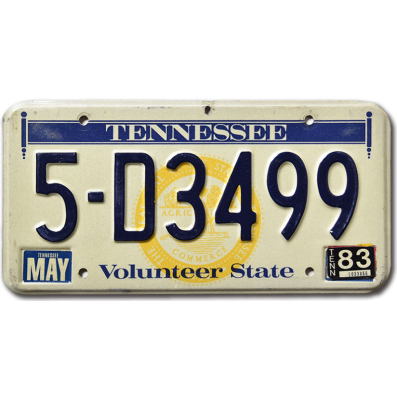Americká SPZ Tennessee Volunteer State Seal