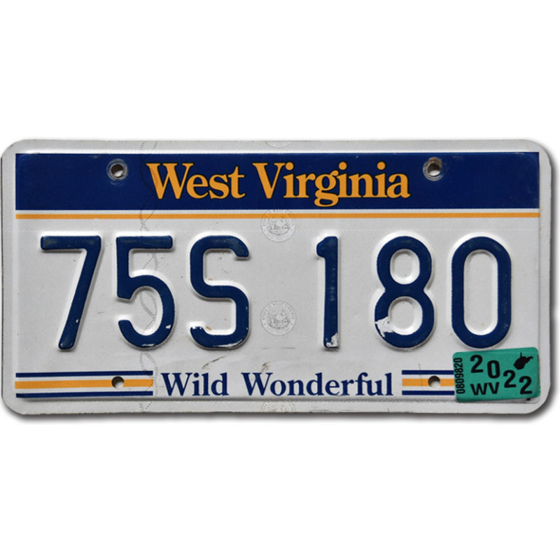 Americká SPZ West Virginia Wild Wonderful 75S 180