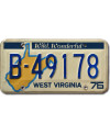 Americká SPZ West Virginia 1976 Wild Wonderful B-49178