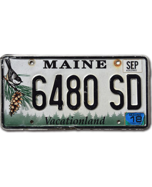 Americká SPZ Maine Chickadee 6480 SD