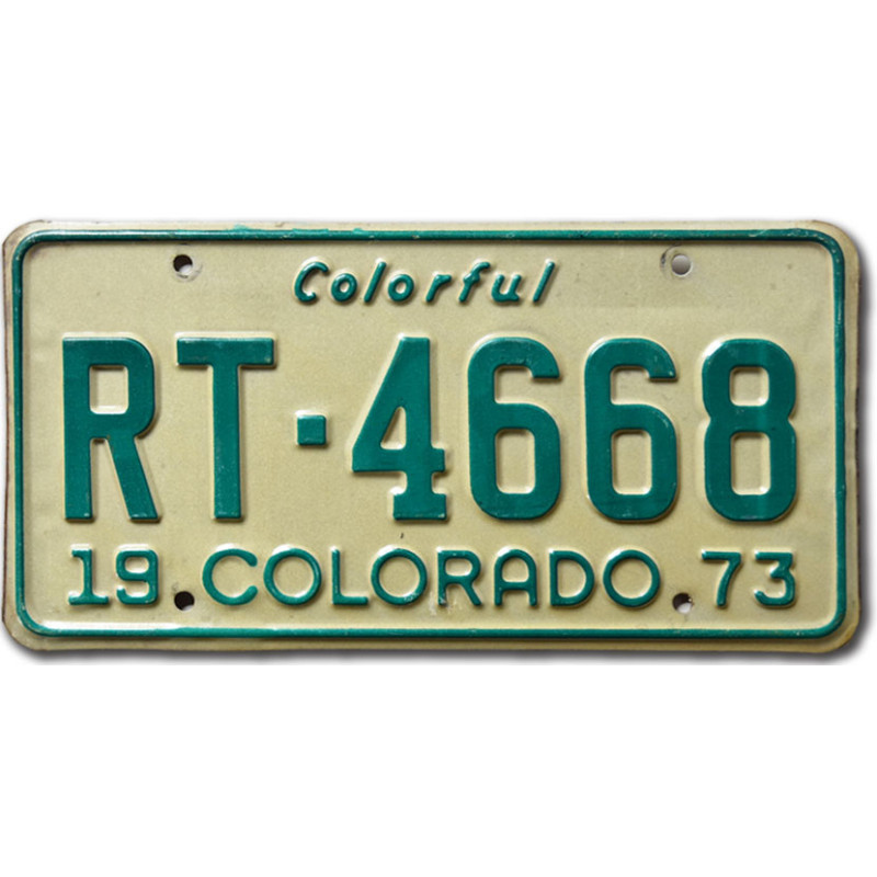 Americká SPZ Colorado 1973 Colorful RT-4668