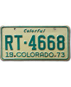 Americká SPZ Colorado 1973 Colorful RT-4668