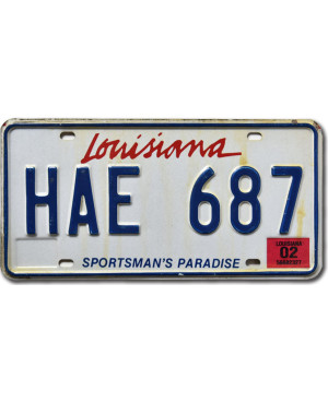 Americká SPZ Louisiana Sportsman´s Paradise HAE 687