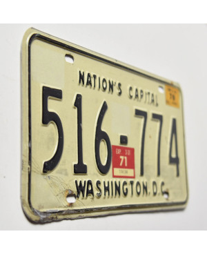 Americká SPZ Washington D.C. 1971 Nation´s Capital 516-774