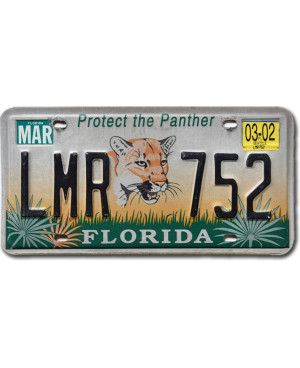 Americká SPZ Florida Protect the Panther LMR 752