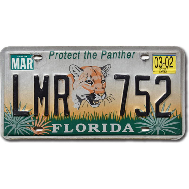 Americká SPZ Florida Protect the Panther LMR 752