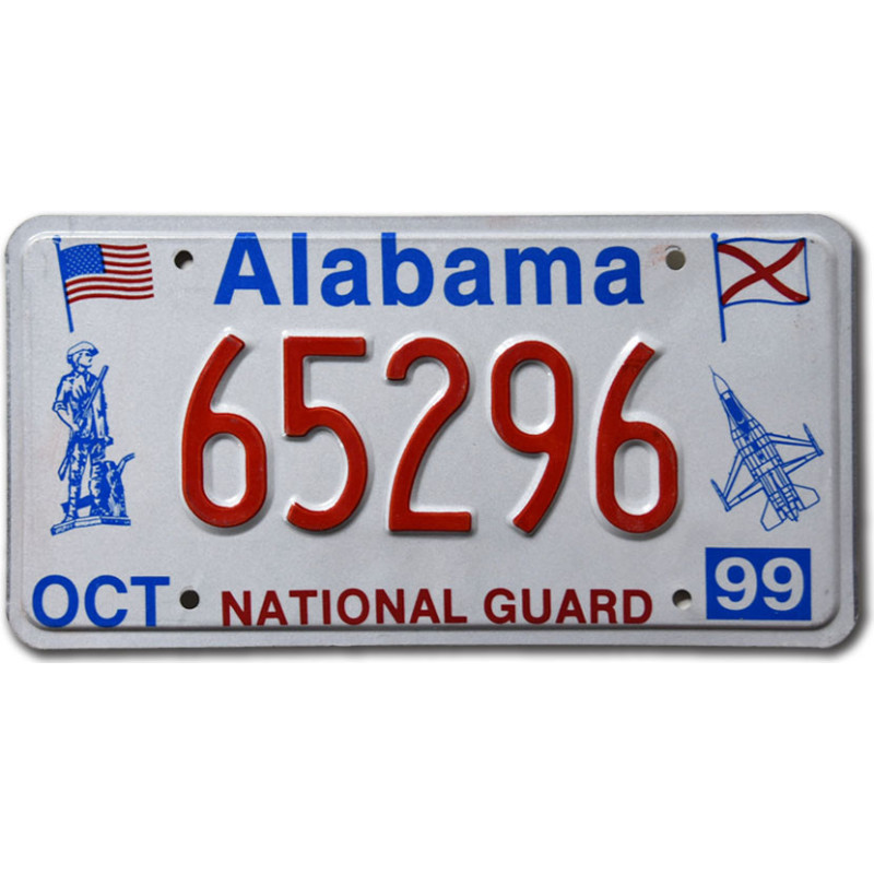Americká SPZ Alabama National Guard 65296