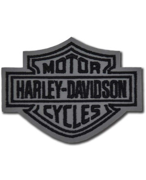 Moto nášivka Harley Davidson Dark reflexní 8 cm x 6 cm