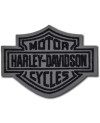 Moto nášivka Harley Davidson Dark reflexní 8 cm x 6 cm