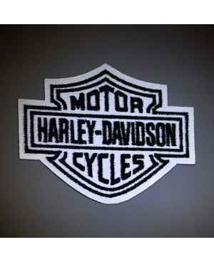 Moto nášivka Harley Davidson Dark reflexní 8 cm x 6 cm