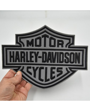 Moto nášivka Harley Davidson Dark XXL reflexní na záda