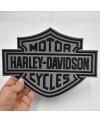 Moto nášivka Harley Davidson Dark XXL reflexní na záda