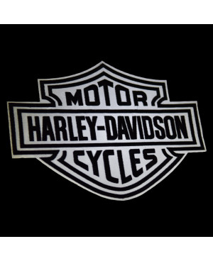 Moto nášivka Harley Davidson Dark XXL reflexní na záda