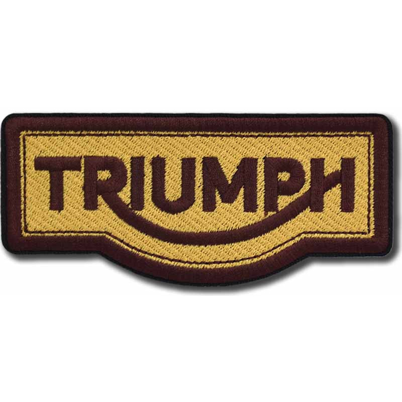 Moto nášivka Triumph Brown 11 cm x 5 cm