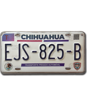 Mexická SPZ Chihuahua EJS-825-B