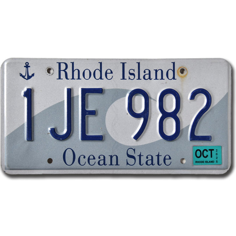 Americká SPZ Rhode Island Ocean State 1JE 982