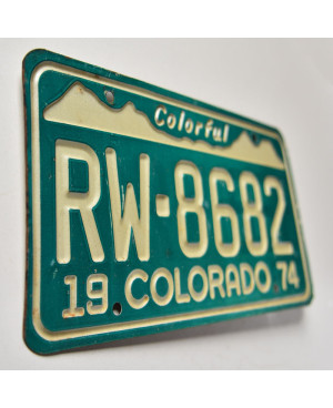 Americká SPZ Colorado 1974 Colorful RW-8682