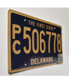 Americká SPZ Delaware The First State Blue PC506778