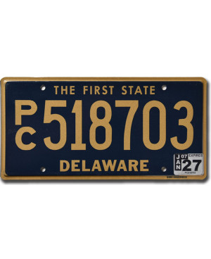 Americká SPZ Delaware The First State Blue PC518703