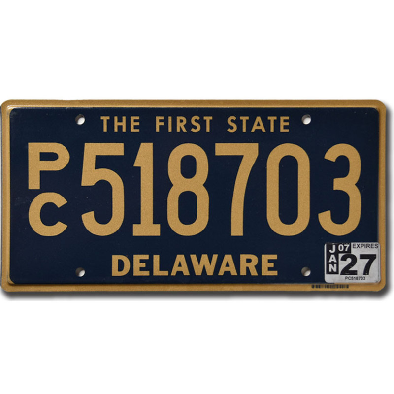 Americká SPZ Delaware The First State Blue PC518703