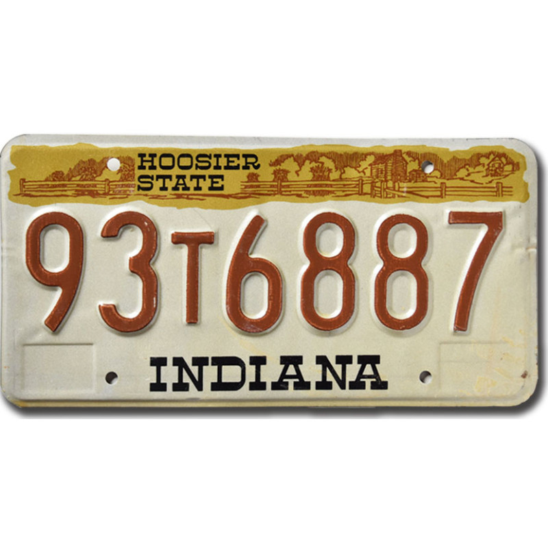 Americká SPZ Indiana Hoosier State 1983
