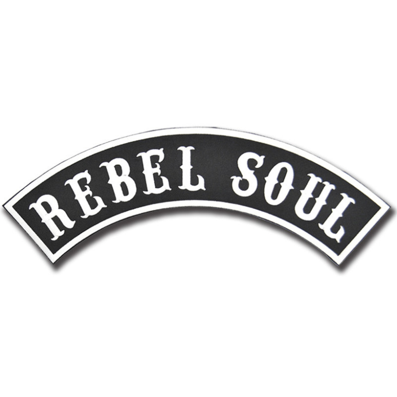 Moto nášivka Rebel Soul Rocker - XXL na záda