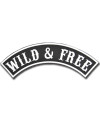 Moto nášivka Wild & Free Rocker - XXL na záda
