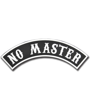 Moto nášivka No Master Rocker - XXL na záda