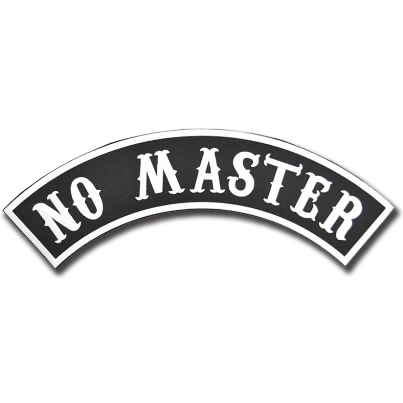 Moto nášivka No Master Rocker - XXL na záda