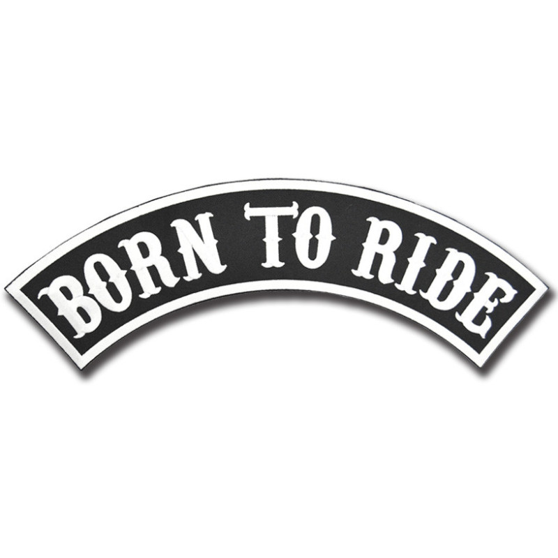 Moto nášivka Born To Ride Rocker - XXL na záda