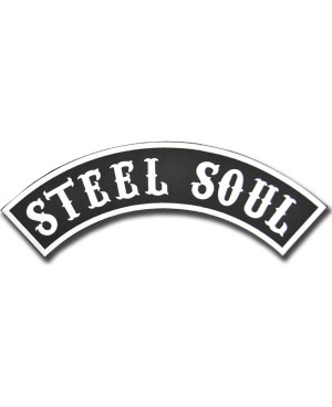 Moto nášivka Steel Soul Rocker - XXL na záda