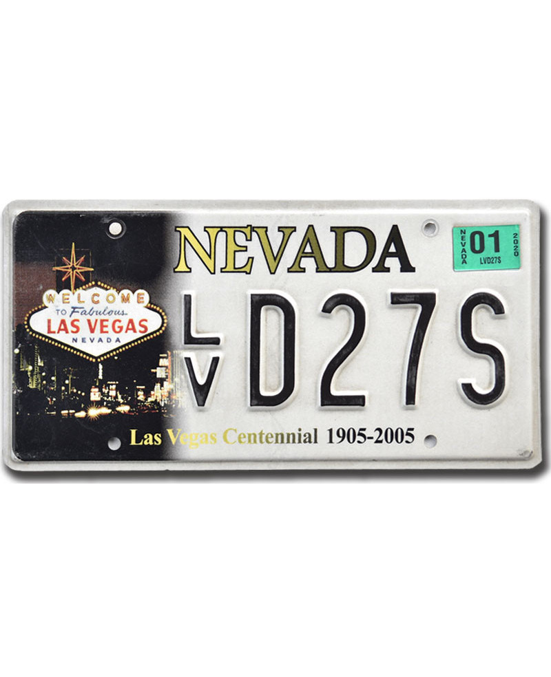 Americká SPZ Nevada  Las Vegas Centennial LVD27S