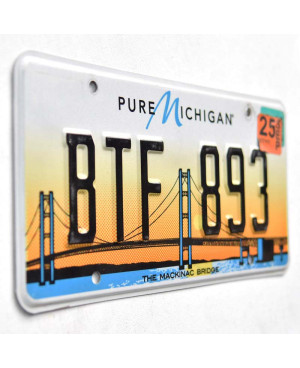Americká SPZ Michigan Mackinac Bridge BTF 893