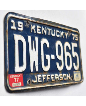 Americká SPZ Kentucky 1975 Jefferson DWG-965