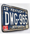 Americká SPZ Kentucky 1975 Jefferson DWG-965