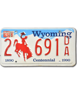 Americká SPZ Wyoming Centennial 2 6910A