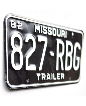 Americká SPZ Missouri1982 Trailer 827-RBG