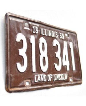 Americká SPZ Illinois 1959 Brown 318 341