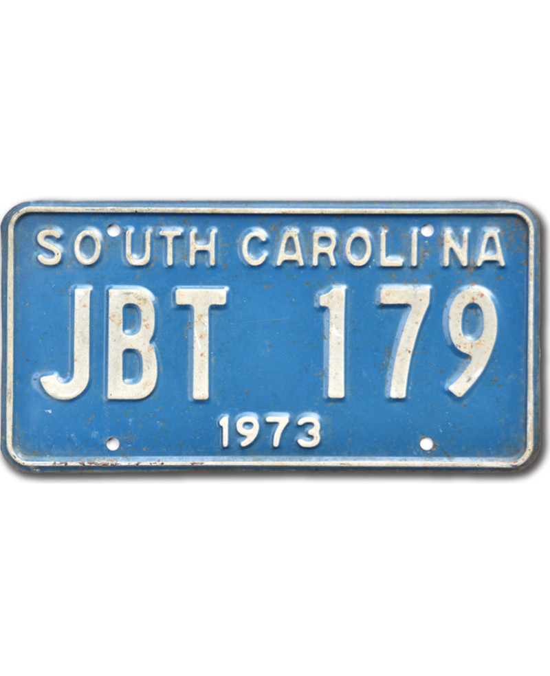 Americká SPZ South Carolina 1973 Blue JBT 179