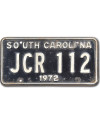 Americká SPZ South Carolina 1972 Black JCR 112
