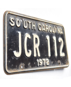 Americká SPZ South Carolina 1972 Black JCR 112