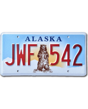 Americká SPZ Alaska Grizzly Bear JWF 542