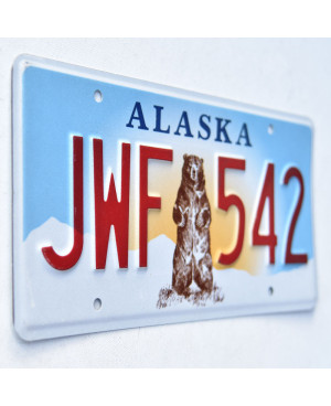 Americká SPZ Alaska Grizzly Bear JWF 542