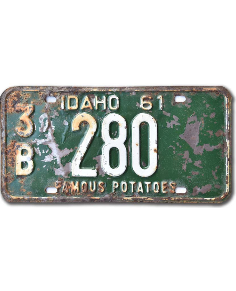 Americká SPZ Idaho 1961 Famous Potatoes Green 3B 280