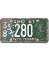 Americká SPZ Idaho 1961 Famous Potatoes Green 3B 280