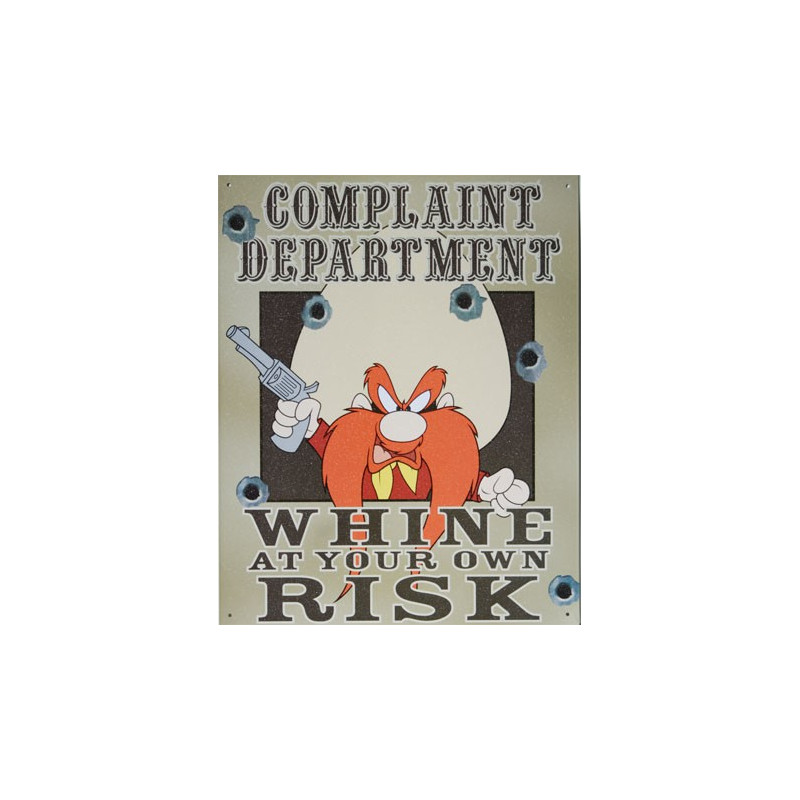 Plechová cedule Complaint Department 30cm x 38 cm Plechová cedule Complaint Department 30cm x 38 cm