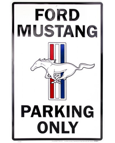 Plechová cedule Ford Mustang Parking 30cm x 45 cm