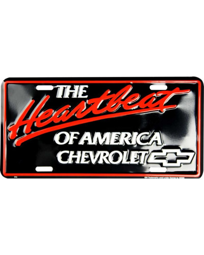 Americká SPZ Chevrolet Heartbeat