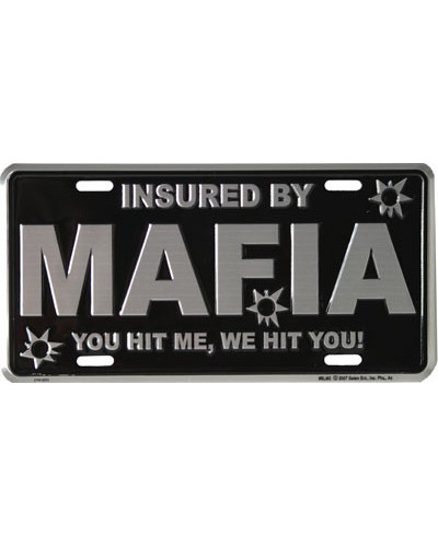 Americká SPZ Mafia 15 cm x 30 cm